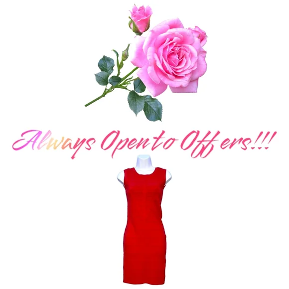 NWT!! Kardashian Kollection Red Sleeveless Bodycon Dress!! Always Open To Offers - Picture 9 of 11